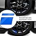 Slykew 6 PCS Car Wheel Rim Decal for 18In to 21In Wheels, Reflective Waterproof Automotive Stripes Decorative Stickers, Universal Tire Rim Accessories for Truck SUV Car Bike Motorcycle (Blue)