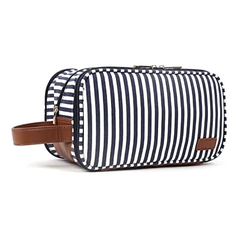 Travel Toiletry Bag Hanging Dopp Kit for Men and Women Water-resistant Shaving Bag for Toiletries Accessories Canvas Travel Makup Cosmetic Organizer Bag, Blue Cover