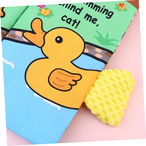 NUOBESTY 1 Peça Para Atividade De Brinquedo De Bebê Livro Infantil Mordedor De Animais Pano De Tecid