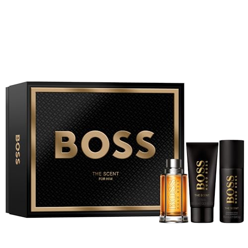Estuche BOSS para hombre de 3 piezas Estuche de regalo festivo BOSS The Scent