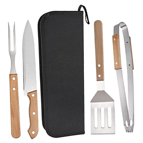 Set de 1 accesorio para parrilla en acero inoxidable Hemoton miniatura 1