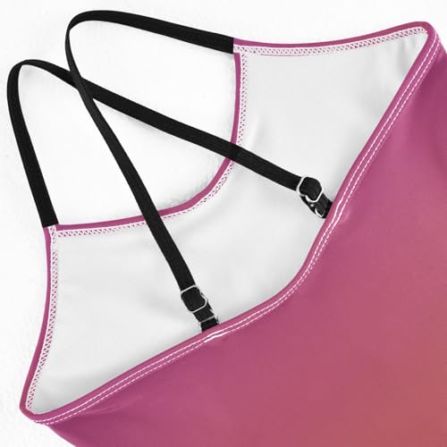 Purples Gradient Girls Bathing Suit Swimsuit One Piece Swimsuits Summer Beach Swimwear4