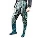 Produktbild KURAZL Watstiefel Herren Angeln Hose, 100% Wasserdicht Verdicken Gummi Stiefel mit Elastische Taille, Leichte PVC Weiche Watthosen Farming Hose + Boot Schuhe, 110cm, Grün,39