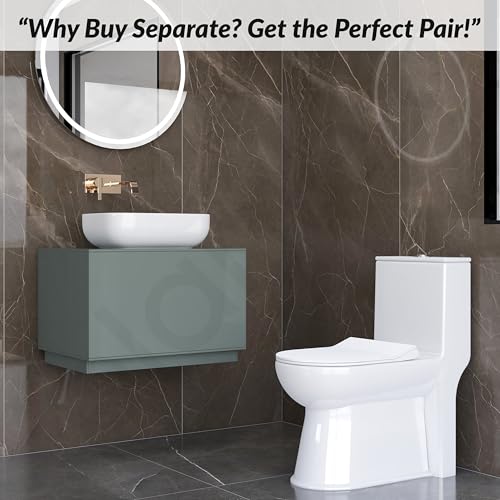 Image of Plantex Platinum Ceramic Rimless Commode with Wash Basin for Bathroom /S Trap Washdown Flush Commode with Toilet Seat Cover /Tabletop Basin - White (Combo)