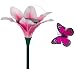 Headwind Consumer Products 830-1403 Solar Fluttering Butterfly with Flower