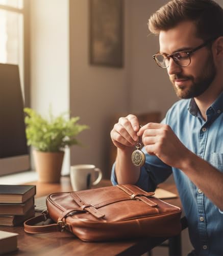 Image of Pocket Watch Metal Keychain Retro Vintage for Gifting With Key Ring Anti-Rust