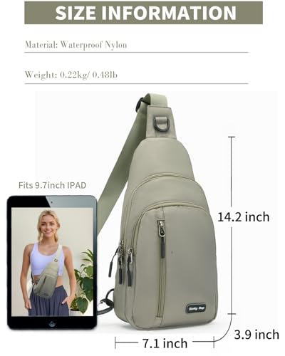 Seoky Rop Small Sling Bag Crossbody for Men Women One Strap Shoulder Cross Body Bag Sling Backpack for Travel3