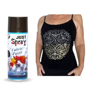 Just Spray Fabric Spray Paint Waterproofing fast drying fabric acrylic paint for sofa, shoes, t-shirt, shirt, canvas, leather permanent fabric paint fabric Art & craft DIY decor specially for all kind of Fabrics 400ml
