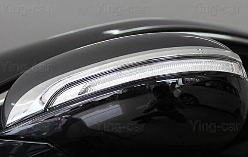 2pcs Chrome Rearview Side Mirror Cover Trim Strip Emblems Compatible for Kia Sorento 2015 2016 2017 2018 2019