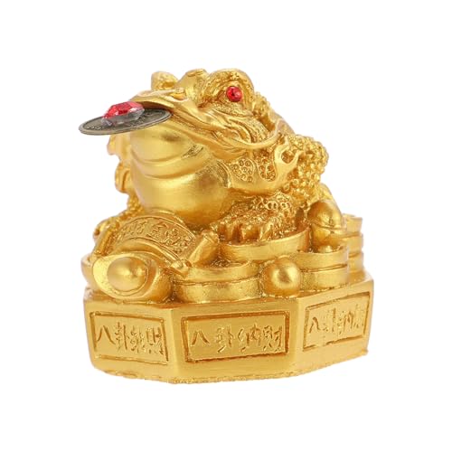 MAGICLULU Krötenornament Aus Hochwertigem Material Dekorative Krötenskulptur Für Schreibtisch Bürodekoration Farbecht Und Langlebig Für Innenraumtischdeko