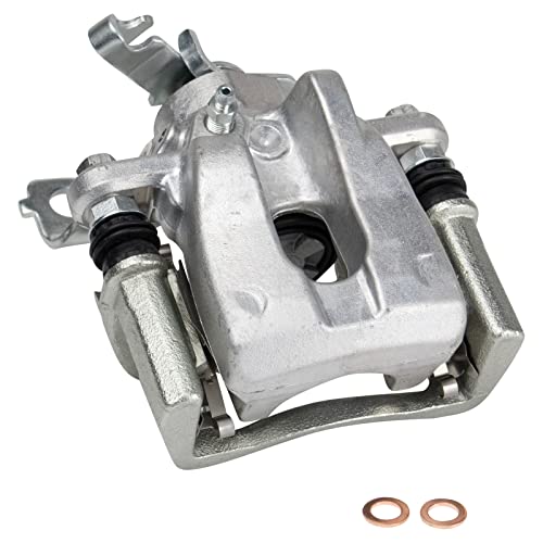 Image of TRQ Rear Left Brake Caliper w /Bracket Drivers Side