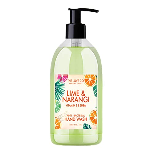 The Love Co. Lime & Narangi Hand wash – Healing Power of Aloe Vera – Moisturizing, Gentle, and Perfect for Soft, Sensitized Hands – 300 ml