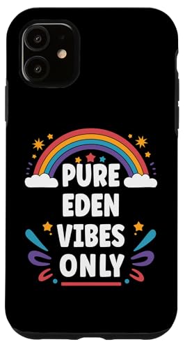 EDEN Vibes Only Cute Retro Girls EDEN Name �X�}�z�P�[�X iPhone 11 �p
