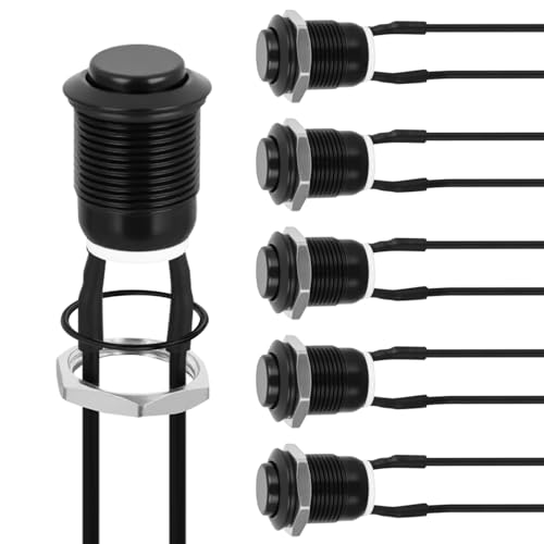 Image of Nilight 12mm Momentary Push Button Switch 6PCS with Pre Wired Harness