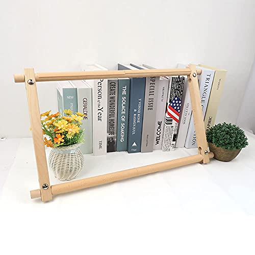 Cross Stitch Scroll Frame, Beech Wood Cross Stitch Holder For Needlepoint Embroidery Tapestry, Adjustable Quilting Frame Holder For Sewing Needlepoint Projects #TOP7