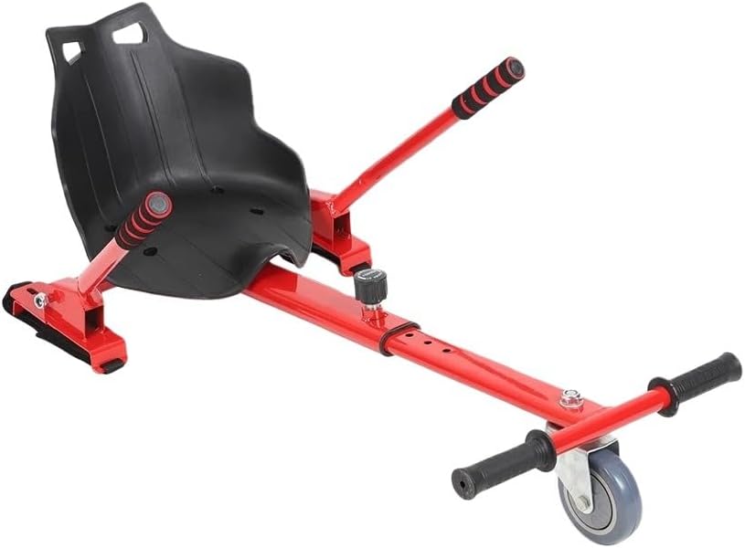 Hover Board Go Kart - Adjustable Frame Length, Off-Road Rubber Wheels | Self Balancing Scooter, Hover Board Seat Attachment Accessories for 6.5" 8" 10" Hover Board Balance Car for Kids, Adults