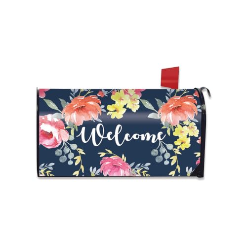 Briarwood Lane Spring Mailbox Cover - Standard Size - Watercolor Floral for Spring Mailbox Cover