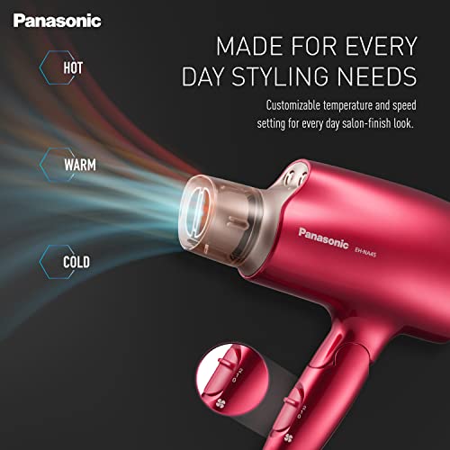 Panasonic Eh-Na45Rp62B Hair Dryer With Nanoe Technology For Shinier, Healthier Moisture-Rich Hair (Rouge Pink), 1600 Watts, 1600 Watts - Image 5