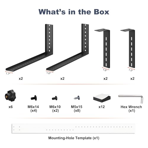 PUTORSEN Suporte de PC sob a mesa para gabinetes de torre média/minitorre – suporte de CPU vertical/horizontal de até 35 kg, rack de computador que economiza espaço para ATX/Micro-ATX/Mini-ITX (preto) - Imagem 7