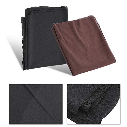 Zerone Speaker Grill Cloth, Brown/Black Speaker Cloth Mesh Fabric Dustproof Protective Grille Cover, 67X19.6In(Brown) #TOP7