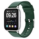 Fitnessuhr Damen Herren Smart Watch Sportuhren Pulsuhr Fitnessuhr Tracker Armband Uhr Blutdruck Schrittzähler Pulsmesser Wasserdicht Herzfrequenz Schlafmonitor Smartwatch IOS Android