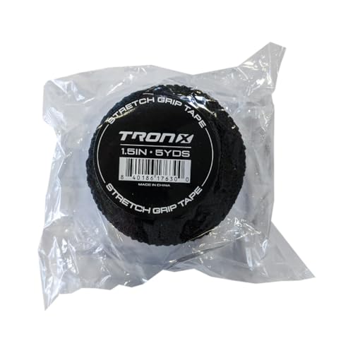 TronX Stretch Grip Hockey Stick Tape – 1.5 Inches x 5 Yards - Black