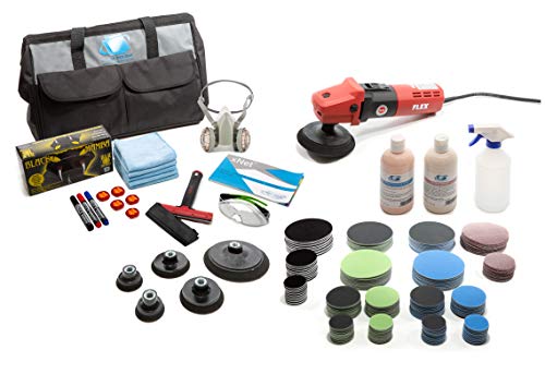 Preisvergleich Produktbild Glas Scratch Repair Profi System, verkratzt gp-wiz, Glas Reparatur mit Flex L1503VR abgewinkelt Polierer