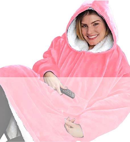 Tuopuda Hoodie Damen Herren Übergroße Decke Sweatshirt Pullover mit Kapuze Langarm Kapuzenpullover Langarmshirt Super Weiche Gemütliche Warme Komfortable Riesen-Hoodie Pulli mit Kordel und Taschen