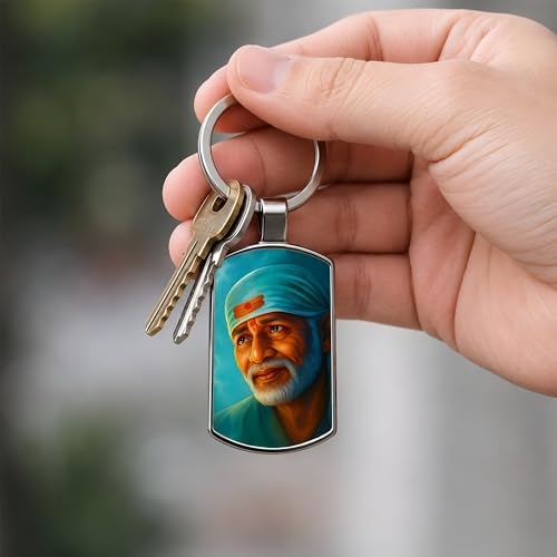 Image of Premium Printed Metal Keychain for Men & Women | High-Definition Artwork Print | Durable Key Ring for Car, Bike, Home & Office Keys | Stylish Decorative Key Holder Gift