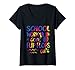 Femme Tongs School Work Gone On Teacher Last Day Of School T-Shirt avec Col en V
