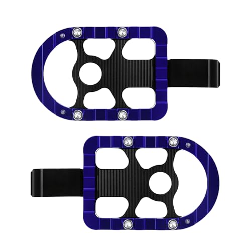 Repose-pieds réglables bleus pour Harley Softail et LiveWire - 4