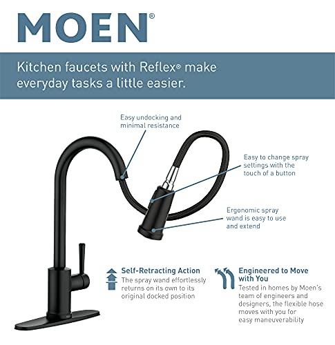 Moen 87014Srs Essie Pull-Down Sprayer Kitchen Faucet In Spot Resist Stainless With Soap Dispenser, Spot Resist Stainless #TOP5