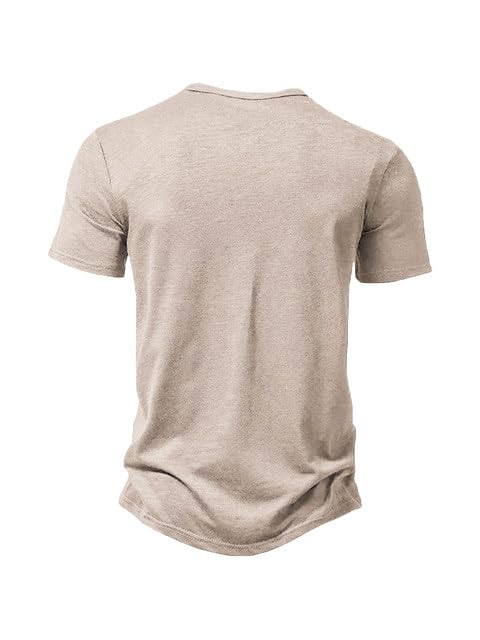 Image of Men's Fashion Henley Neck Half Sleeve T-Shirts