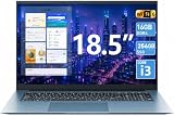 MELIUNA 18.5 Zoll Laptop 16GB RAM 256GB ROM, AI-Unterstützung Notebook Core i3, 8000mAh Akku, Wins 11, WiFi 6, FHD Display, 180° Betrachtungswinkel, HDMI, Vollfunktions Type-C