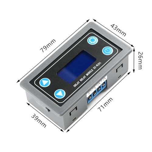 Relé de retardo de tiempo digital LED para automatizar la iluminación del hogar con DC12V 4