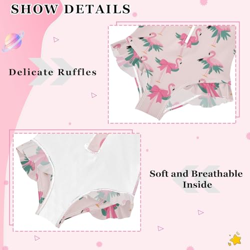 Image of Girls One Piece Swimsuits Long Sleeve Swimsuit Zipper Bathing Suits Swimwear