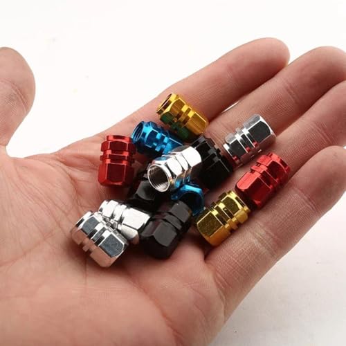 Kit 4 Tampa Bico Válvula Alumínio Pneu Capa Automotiva para Carro, Moto, Caminhão, Bicicleta, Bike U