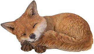 Real Life Sleeping Fox Cub | Resin Home or Garden Decoration | XRL-FCB3-D