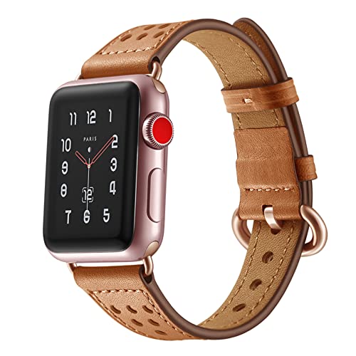 Bracelet en cuir Apple Watch pour femme chic du bureau aux sorties