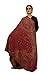 Shal-é-Pashm Women's Maroon Kashmiri Woolen Shawl Warm and soft Faux Pashmina