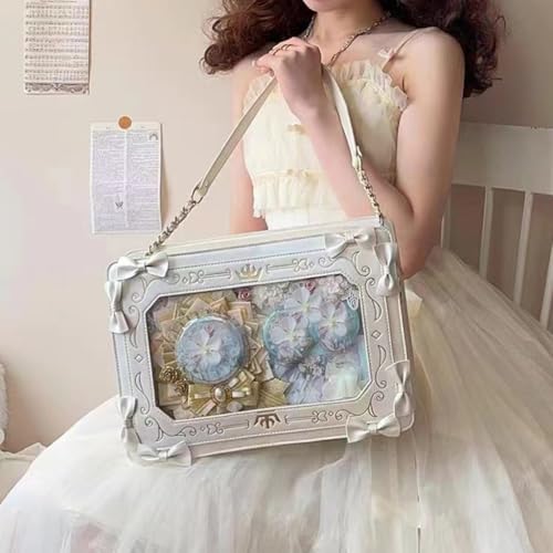 Itabag sac transparent blanc idée cadeau mode Harajuku originale