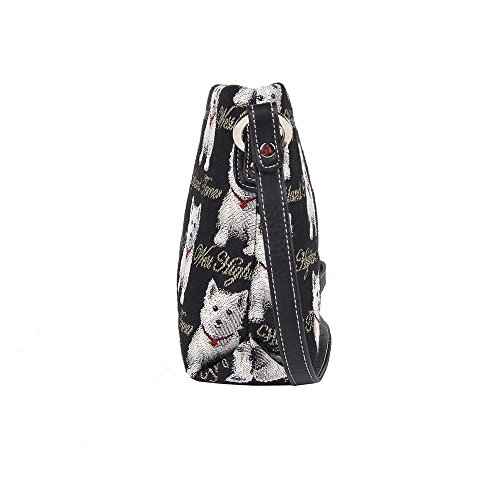 Image of Signare Tapestry Crossbody Bag Sling Shoulder Purse for Women