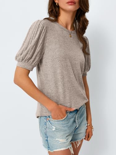 automet womens tops summer sweater long tunic dressy casual blouses business cute trendy short sleeve shirt 2025