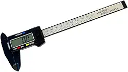 Paquímetro Digital 150mm, Milímetros e Polegadas, Display LCD, 2 Baterias