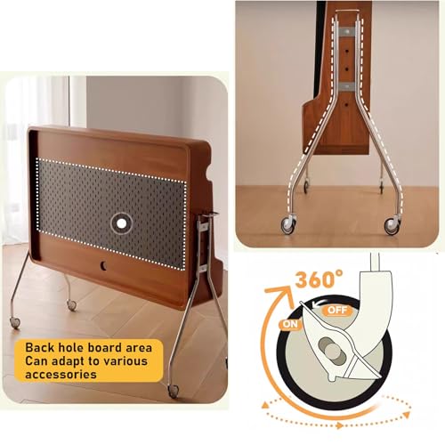 Soporte móvil para TV hasta 65 pulgadas con ruedas y altura ajustable miniatura 6