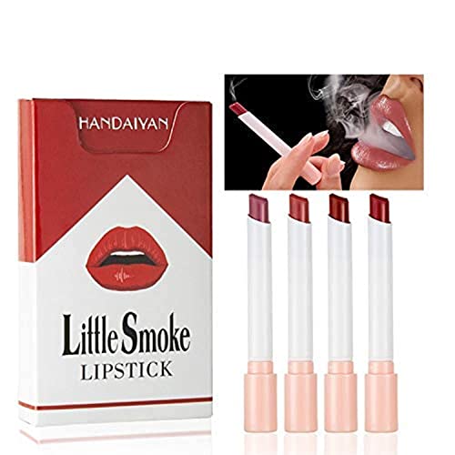 Handaiyan Silky Smooth 4 Color Set Cigarette Box Little Smoke Rich Lipstick Set