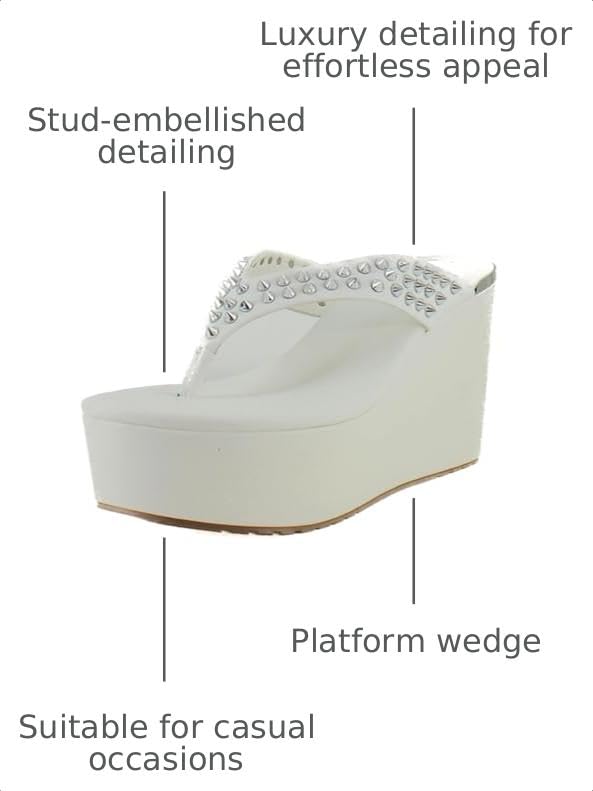 DKNY womens Shoes TINA STUD - PLATFORM,WHT - WHITE,8 by DKNY - Used condition - Image 3