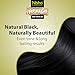 Nisha Herba Gel Hair Colour Gel, Original Black 1 Litre | No Ammonia, No Stain, Non-Drip Vegan Formula | Permanent Hair Colour & Hair Dye | 100% Grey Coverage & Long-Lasting Shine