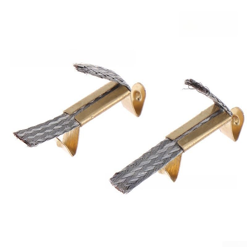 2-Pack Replacement Motor Brushes for Carrera 143 & 132 Slot Cars – Metal Brush Set for RC Track Racing Car Models, 1.22 x 0.12 in