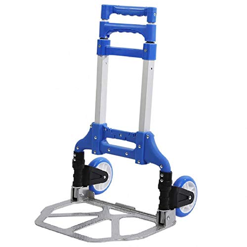 Carretilla plegable de aluminio resistente y portátil miniatura 1